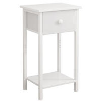 NACHTTISCH, weiß 38/28/61 cm - Weiß, Holzwerkstoff (38/61/28cm)