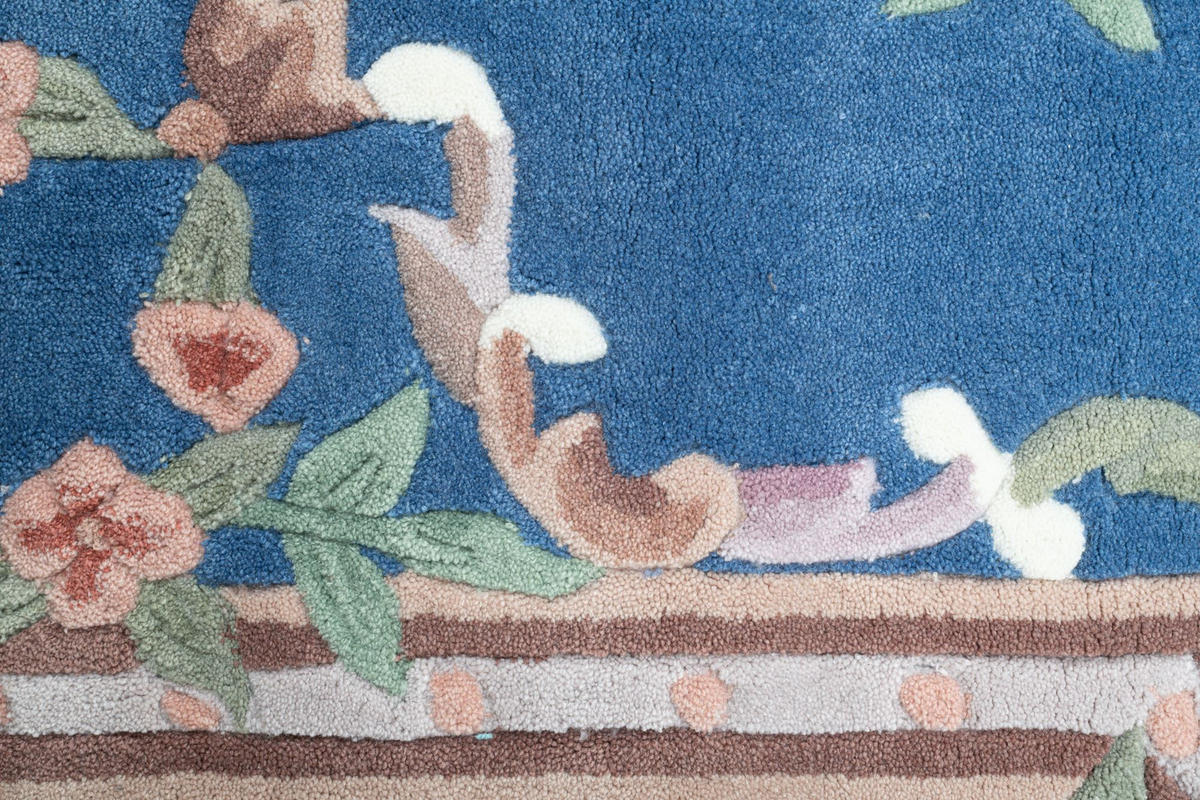 HANDTUFTTEPPICH Ming 240x340 cm - Blau, Textil (240/340cm) - THEKO