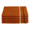 GÄSTETUCHSET Skyline Color - 5-teilig - 30 x 50 cm - Terrakotta - Terracotta, Textil (30/50cm) - SCHIESSER