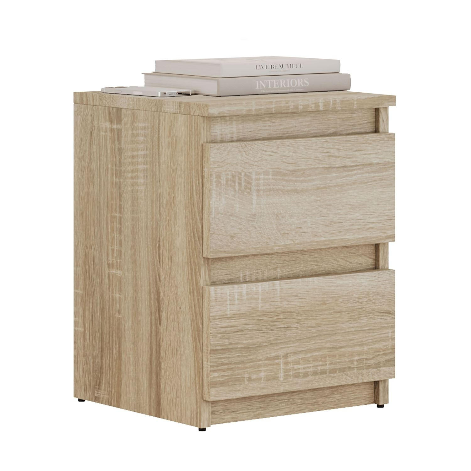 Lookway Nachttisch Eiche 30x40x30 cm