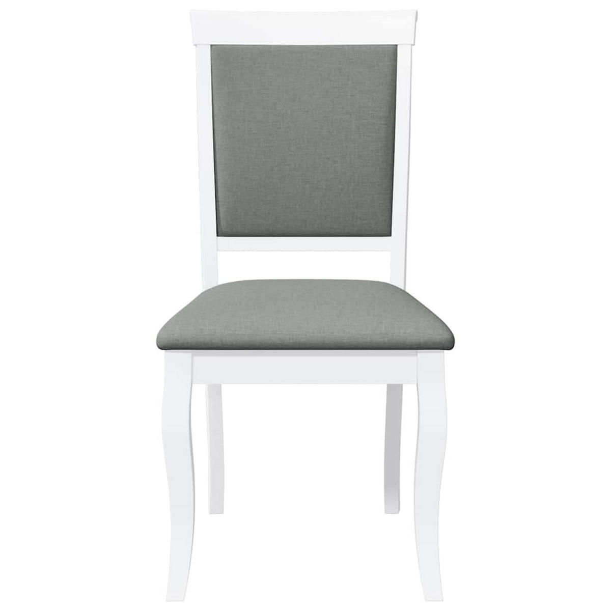 STUHL-SET 2 Stk Hornhain 50/95.5/55 cm - Weiß, Holz (50/95.5/55cm) - ZMH