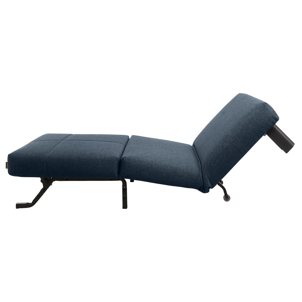 FALTSESSEL Kalomira Bezug Flachgewebe Metall schwarz / blau - Blau, Kunststoff (100/85/85cm) - 58aufmkessel