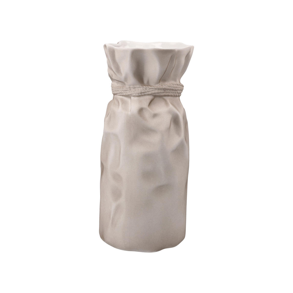 VASE Papyrus, Biskuit-Porzellan, Grau, 20 cm - Grau, Keramik (20cm) - Goebel