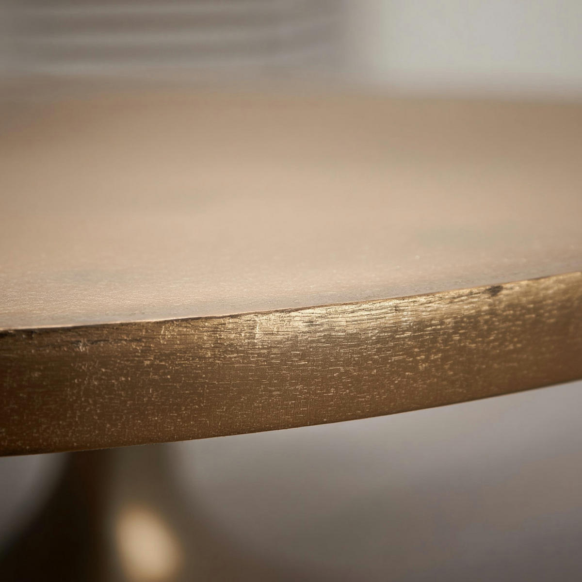 COUCHTISCH Klein Gold Metall Rund 60x60x46,5 cm Modern - Goldfarben, Metall (60/60/47cm) - KADIMA DESIGN