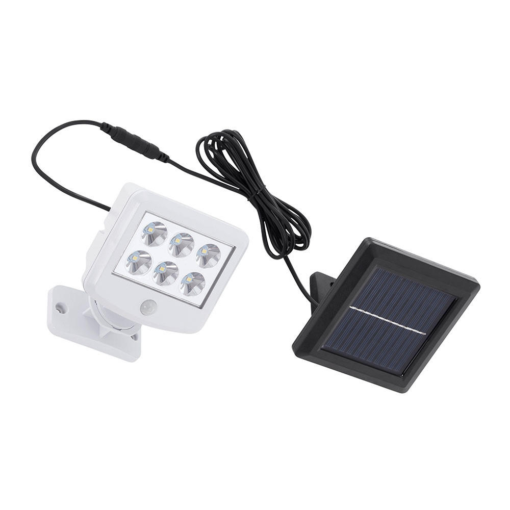 LED AUSSENLEUCHTE weiß mit Bewegungsmelder - Weiß, Kunststoff (10/5.3/12.8cm) - Briloner