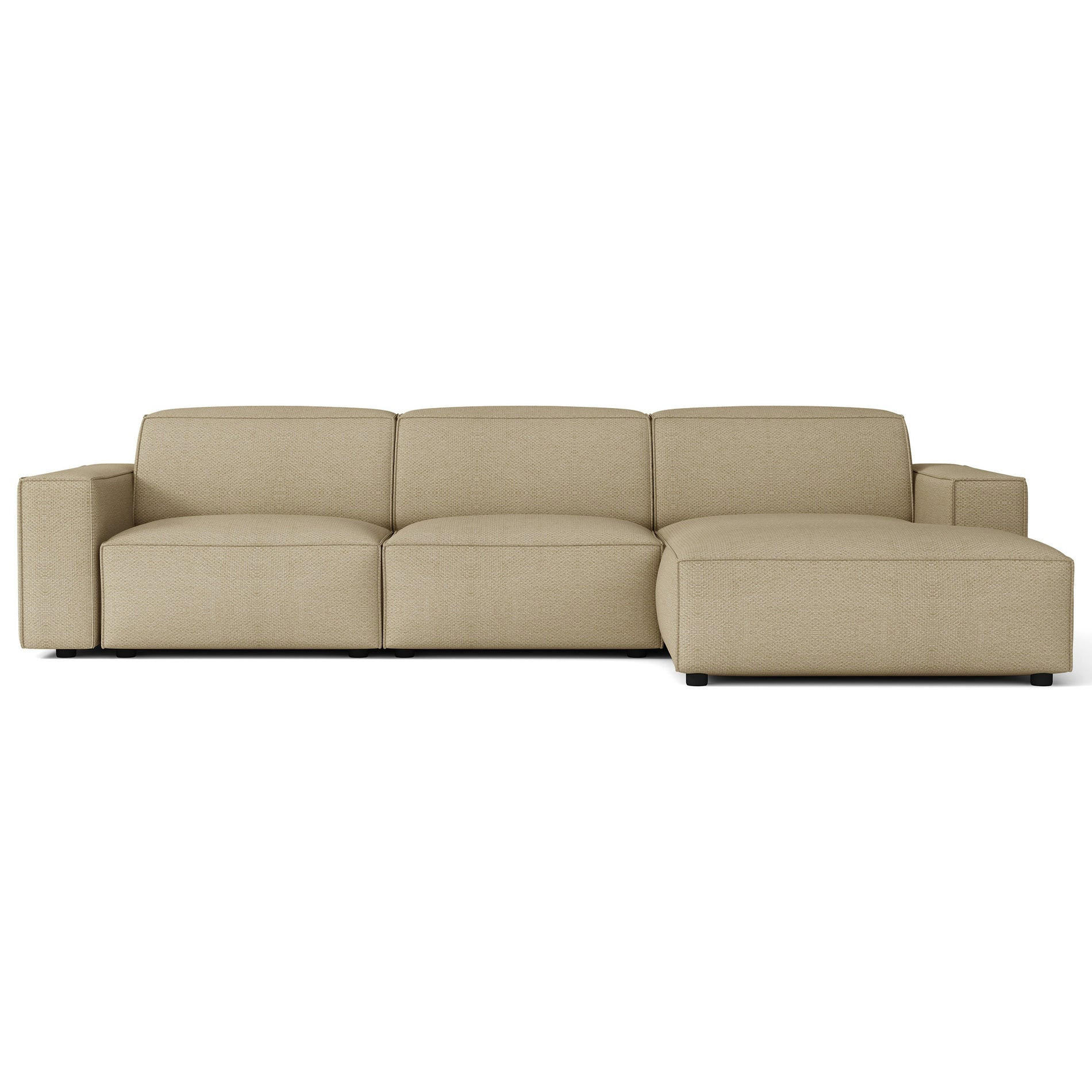 ECKSOFA Sellmo 287 cm - Schwarz/Cappuccino, Kunststoff/Textil (292/166cm) - Selsey