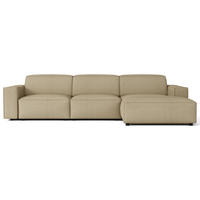 ROHOVÁ pohovka Sellmo, 287 cm - čierna/cappuccino, textil/plast (166/292cm) - Selsey