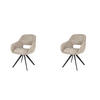 ESSZIMMERSTUHL Spring Beige 62/60/82 cm 2er-Set - Beige, Textil (60/82/62cm) - Hoyz Collection