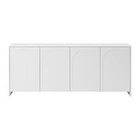 SIDEBOARD - 198 cm x 40 cm - holz - weiß Nalyra - Weiß, Holz (198/85/40cm) - Vente-Unique