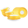 TEETASSEN MIT UNTERTASSEN Liberty Pure Colors Yellow Glow 140 ml 6er Set - Gelb, Keramik (13/6.3/13cm) - Seltmann Weiden