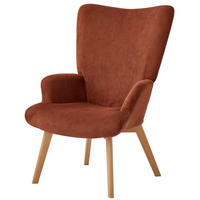 SESSEL Kord Terracotta - Terra cotta, Textil (64/100/74cm) - Nordlys