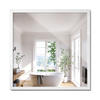 SPIEGEL 50x50cm Weißer Rahmen - Weiß, Glas (50/50/0.4cm) - Wallfluent