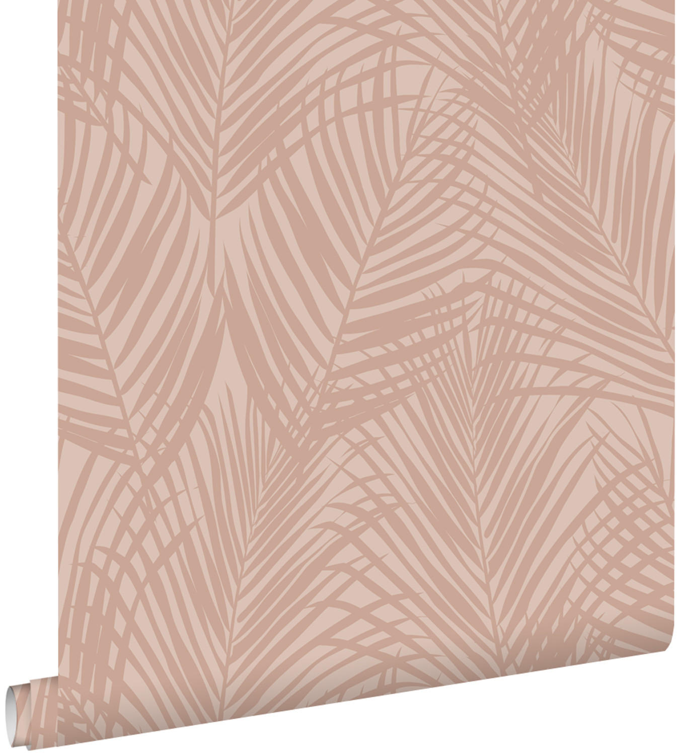 TAPETE Palmblätter 53 cm x 10.05 m - Pink, Papier (53/1000cm) - ESTAhome