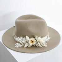 HUTBAND Trockenblumen weiß - weiß - Creme/Weiß, Naturmaterialien (15cm) - Lykke & You