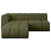 ECKSOFA modulares Sofa Darnel-L1 - 205x177x70 cm Grün - Grün, Holzwerkstoff/Textil (205/177cm) - ALTDECOR