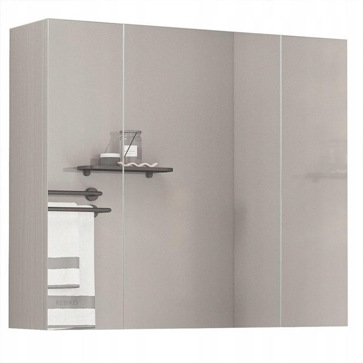 WANDSCHRANK, weiß 60/15/55 cm - Weiß, Holzwerkstoff (60/55/15cm)