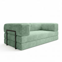 SCHLAFSOFA Danny - Hellgrün, Holzwerkstoff/Textil (200/70/100cm) - Fun Möbel