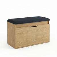 SCHUHSCHRANK Soto 80/50/35 cm Sitzbank - Braun, Holzwerkstoff (80/50/35cm) - BOXIMO