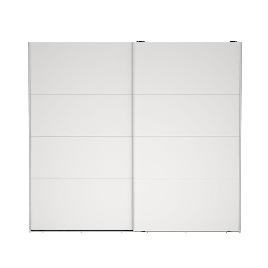 ebuy24 Kleiderschrank, Weiß 244x221x67 cm