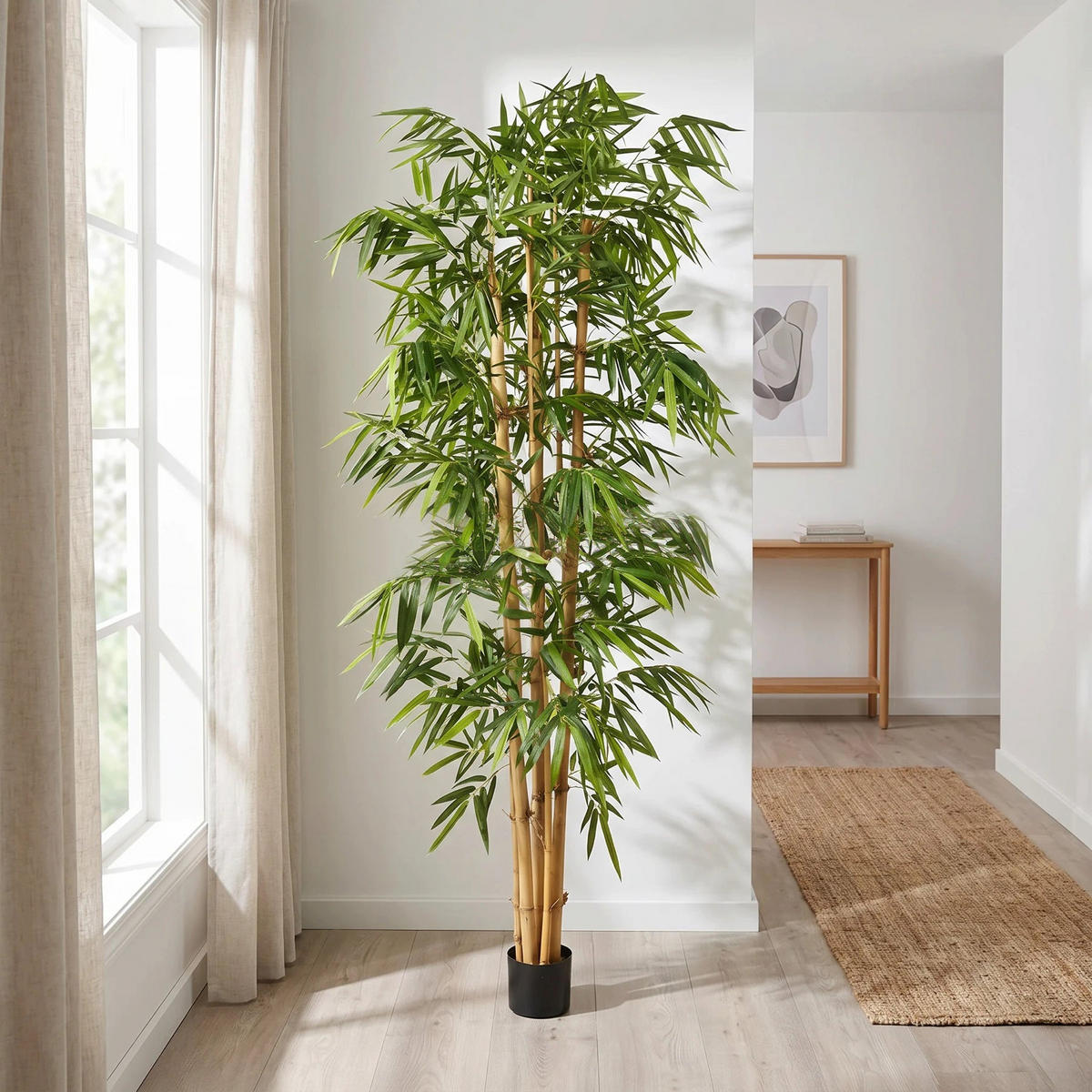 KUNSTBAUM Künstlicher Bambus – Kenai 210 cm - Grün, Kunststoff (210cm) - aplanta