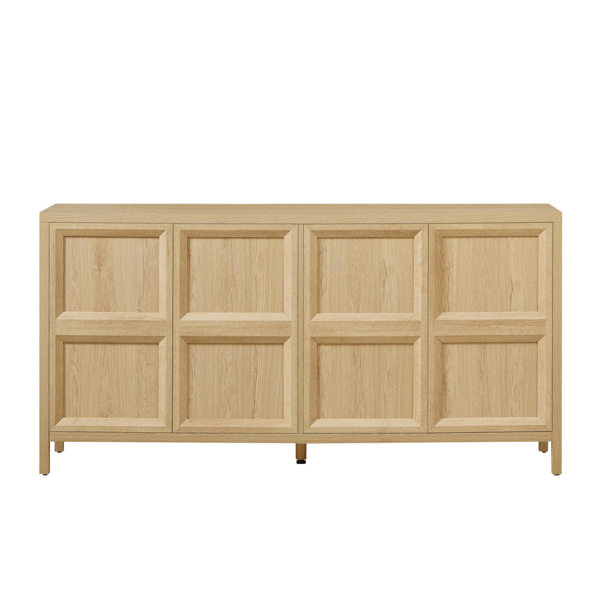 SIDEBOARD 160/40/80 cm eichefarben aus MDF mit Tip-On - Eichefarben, Holzwerkstoff (160/80/40cm) - OKWISH