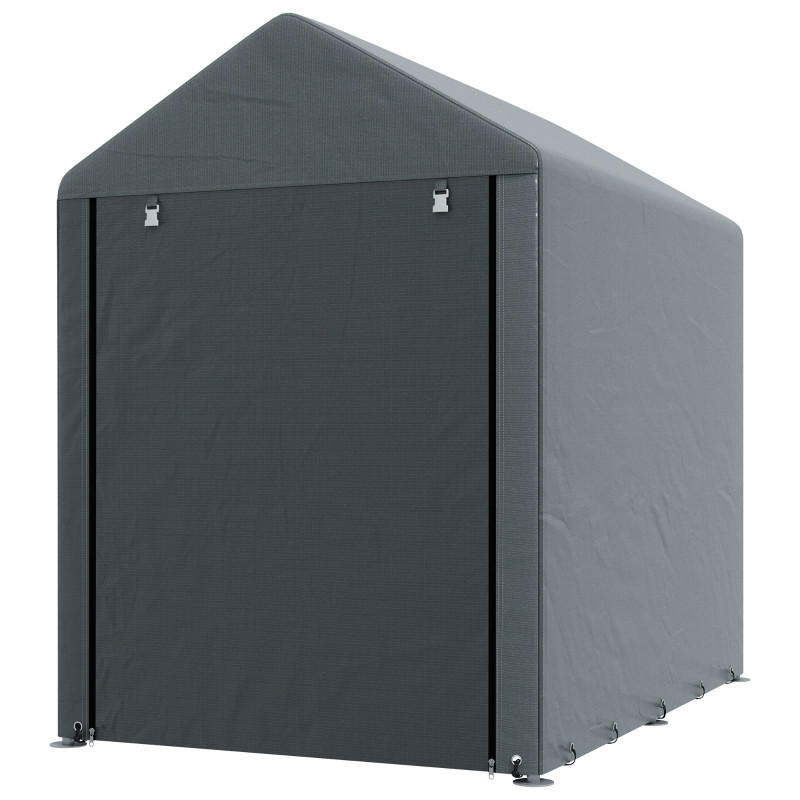 ComfortXL Gartenschuppen Grau 179x165x120 cm