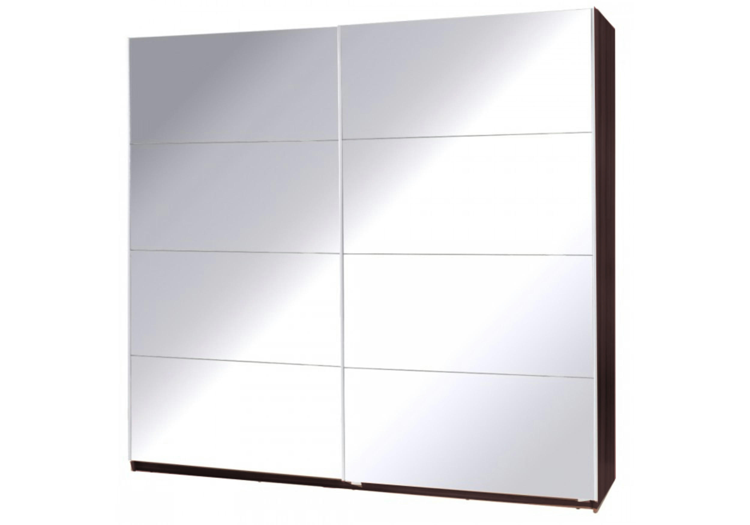 SCHIEBETÜRENSCHRANK - Kleiderschrank Corse 1 Wenge - Wengefarben, Holzwerkstoff (255/211/63cm) - Möblo