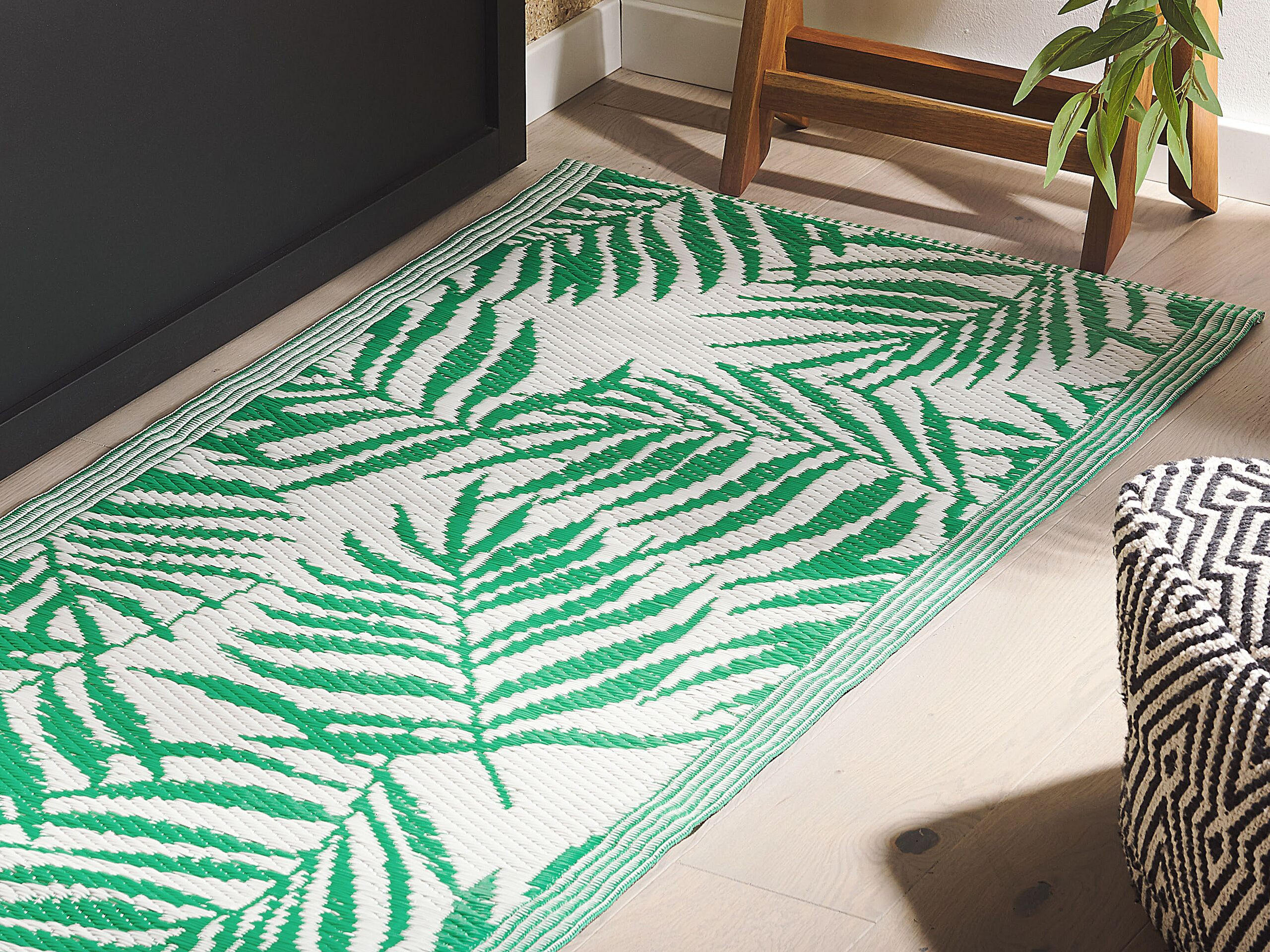 OUTDOOR-TEPPICH Kota 105/60 cm - Grün, Kunststoff (60/105cm) - Beliani