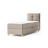 BOXBETT Einzelbett Anter Mini 90x200 cm, Beige - Beige, Textil (90/200cm) - Meblito