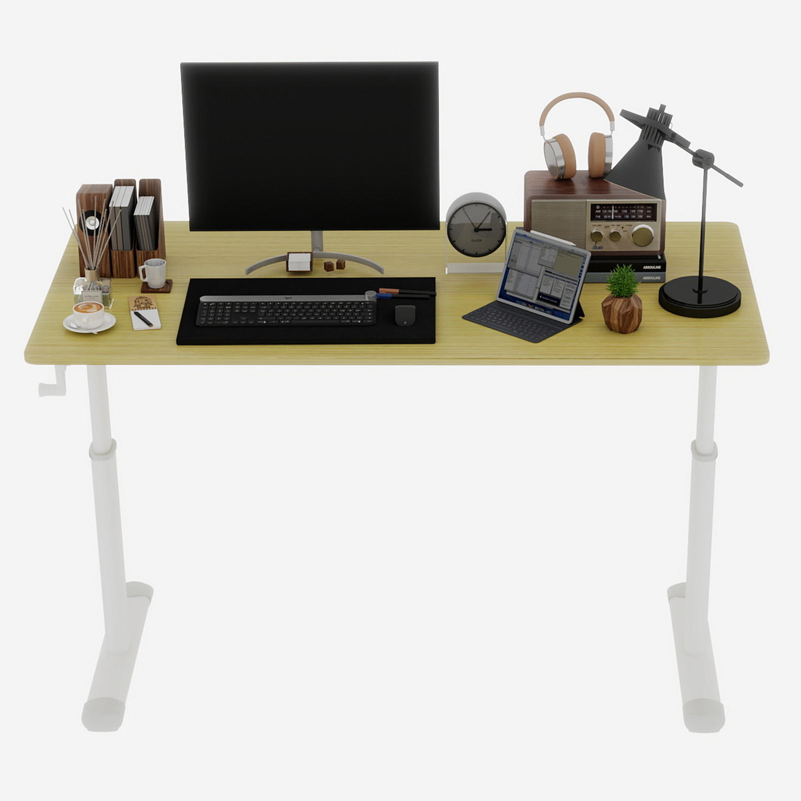 STILVORA PŘÍRODNÍ výškově nastavitelný PSACÍ STŮL pro děti, kompaktní design, 120x60x90 cm