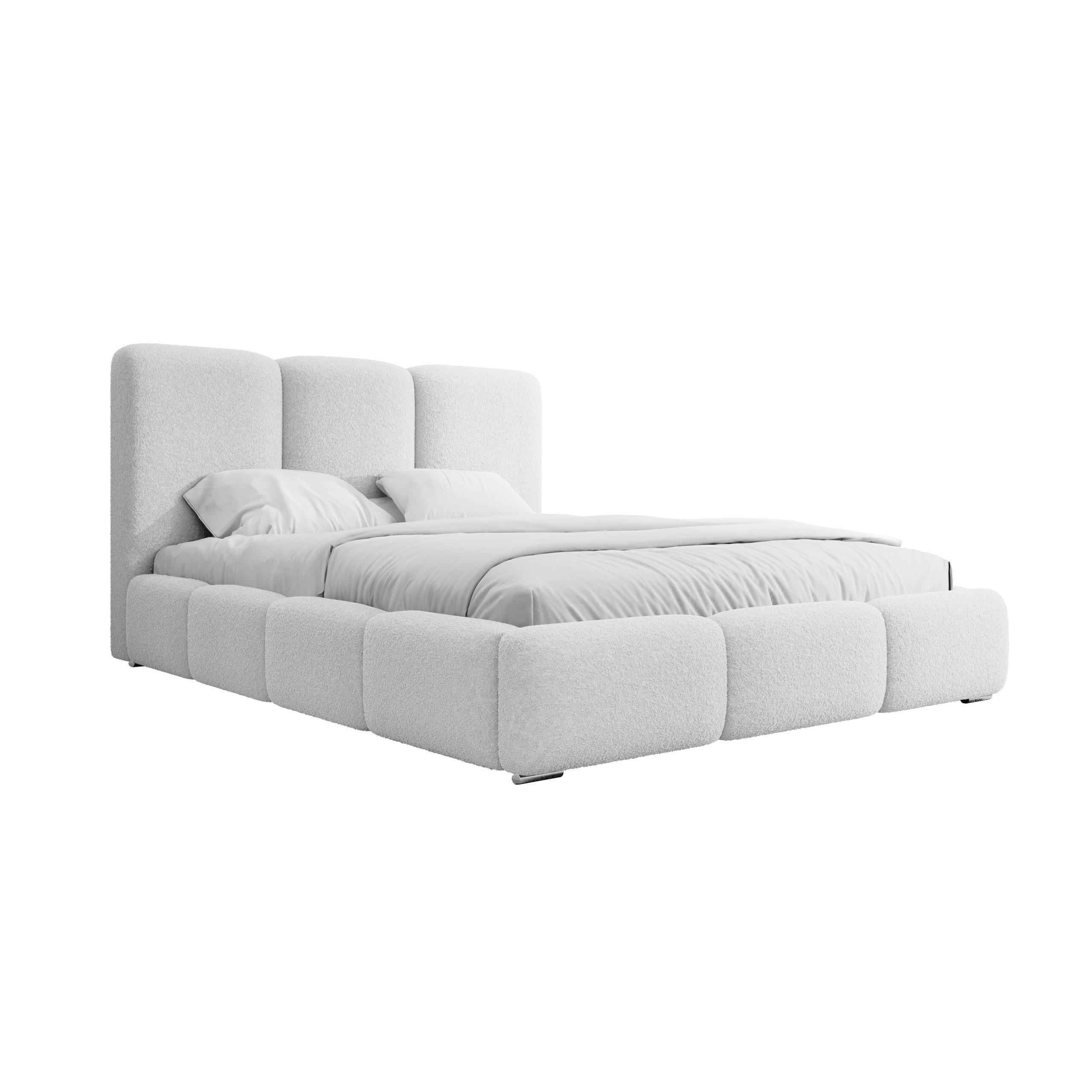 POLSTERBETT Doppelbett Kestle 180x200 cm Weiß - Weiß, Textil (180/200cm) - Fedve