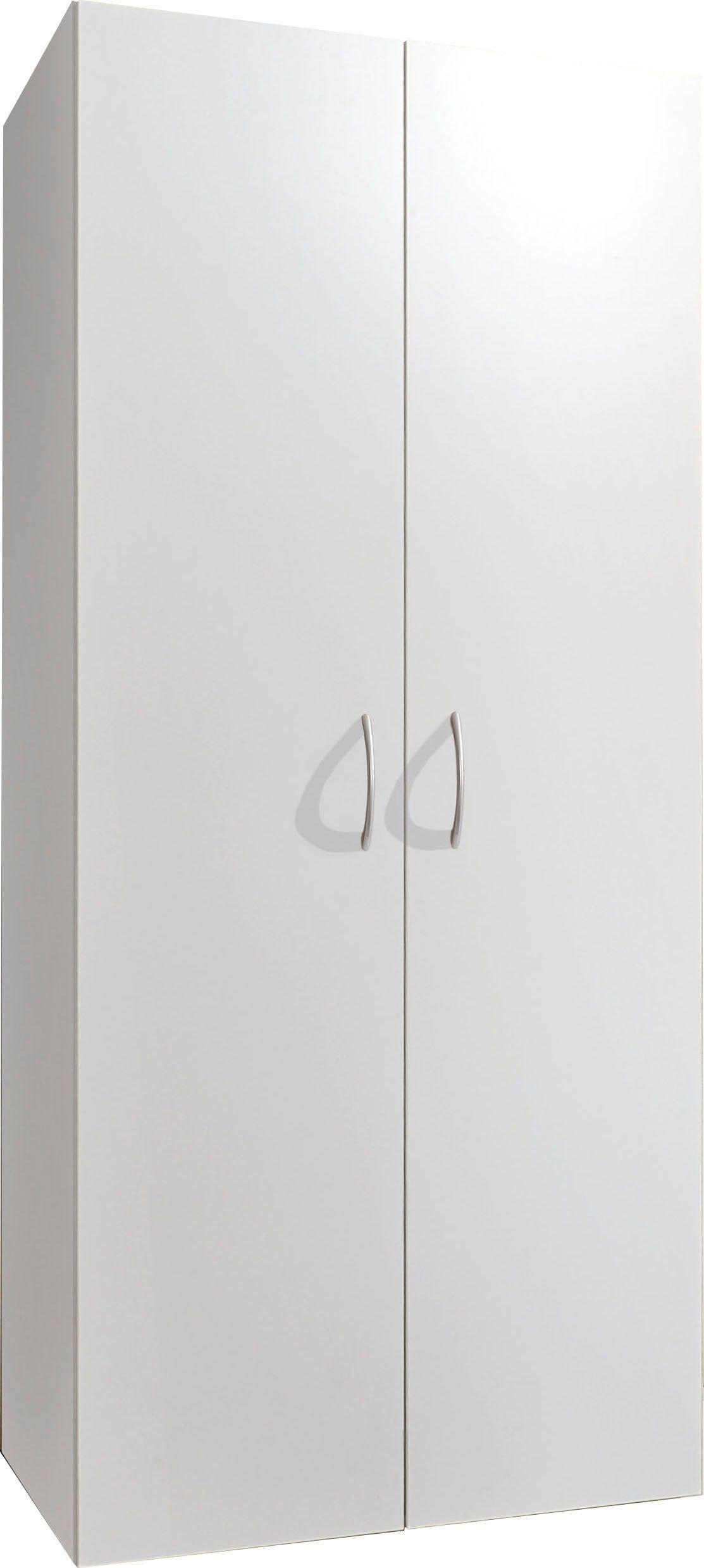 KLEIDERSCHRANK Multiraumkonzept weiß 70 / 40 / 185cm - Weiß, Holz/Holzwerkstoff (70/185/40cm) - Wimex