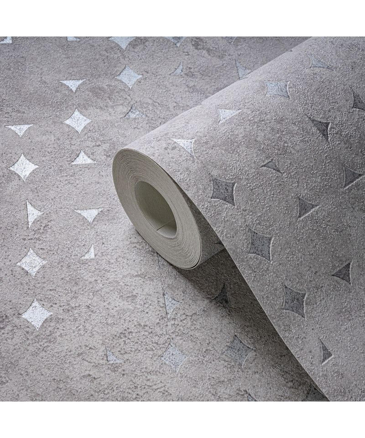 VLIESTAPETE Silber 53/1005 cm - Silberfarben, Textil (53/1cm) - KUNSTLOFT