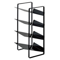FLASCHENREGAL Tower schwarz 20/40/20 cm 4 Etagen - Schwarz, Metall (20/40/20cm) - Yamazaki