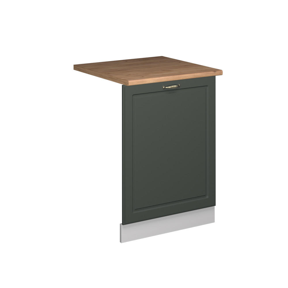 GESCHIRRSPÜLBLENDE Fame-Line Grün-Gold Landhaus 60 cm , AP Eiche - Weiß/Grün, Holzwerkstoff (60/81.8/1.6cm) - Vicco