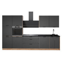 CHICINETĂ Fame-Line, Gri închis/Stejar auriu, 340 cm, AP Antracit - stejar miere/gri închis, compozit lemnos (340/206.8/60cm) - Vicco