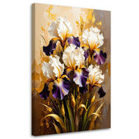 LEINWANDBILD Blumen 80x120cm - Beige, Textil (80/120cm) - Feeby