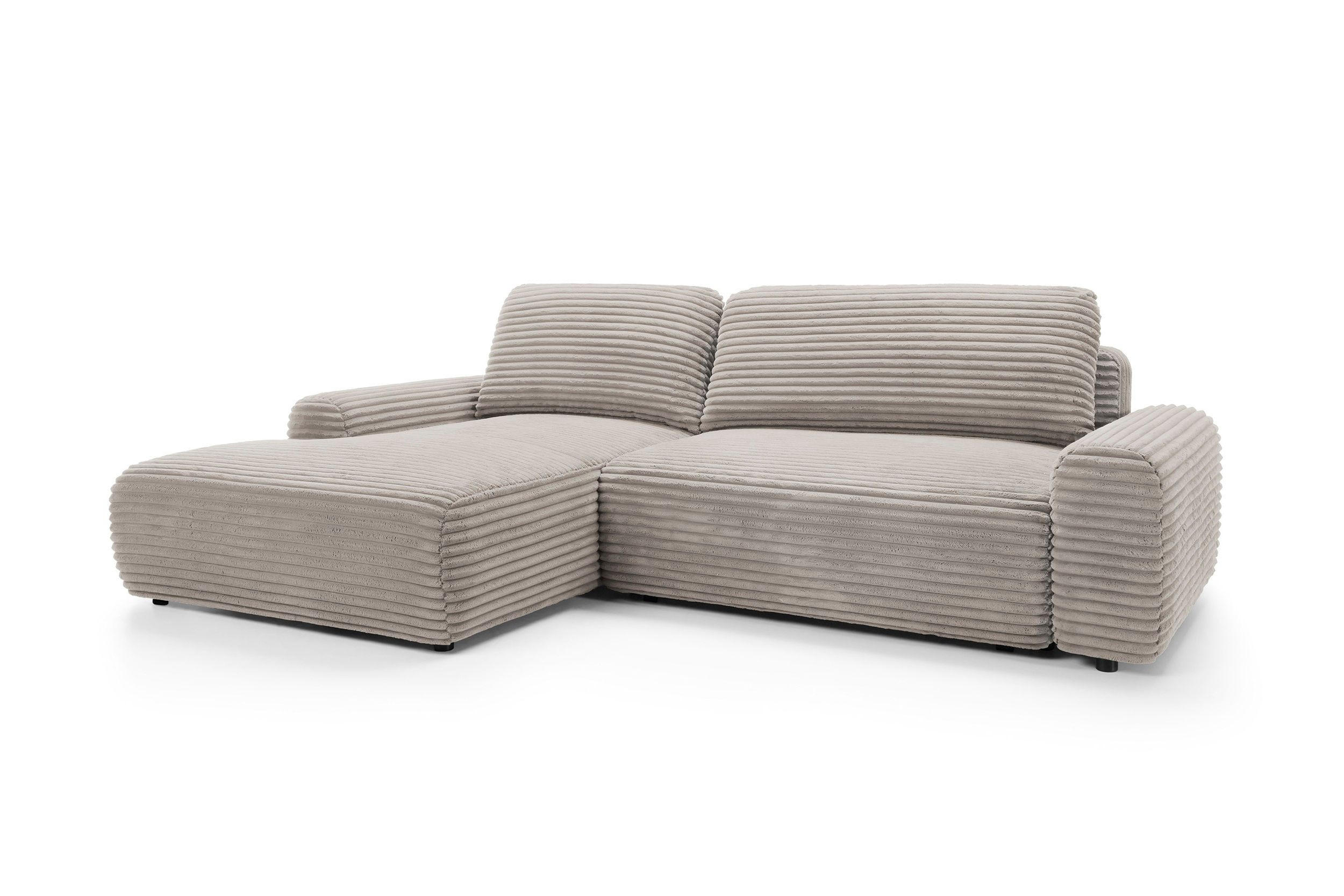 Masseno Ecksofa Braun 264x162 cm