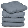 STUHLKISSEN Lisa 40/40/8 cm Grau 4tlg - Grau, Textil (40/40cm) - Beautissu 