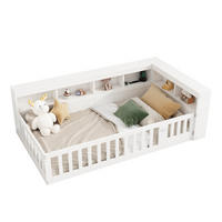 TAGESBETT mit Stauraum und USB 90x200 cm Weiß - Weiß, Holzwerkstoff (90/200cm) - Beauniv