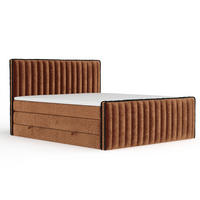 BOXSPRINGBETT Nocturne Kupferfarbe 160/200 cm - Schwarz/Kupferfarben, Holz/Holzwerkstoff (160/200cm) - Maison de Reve