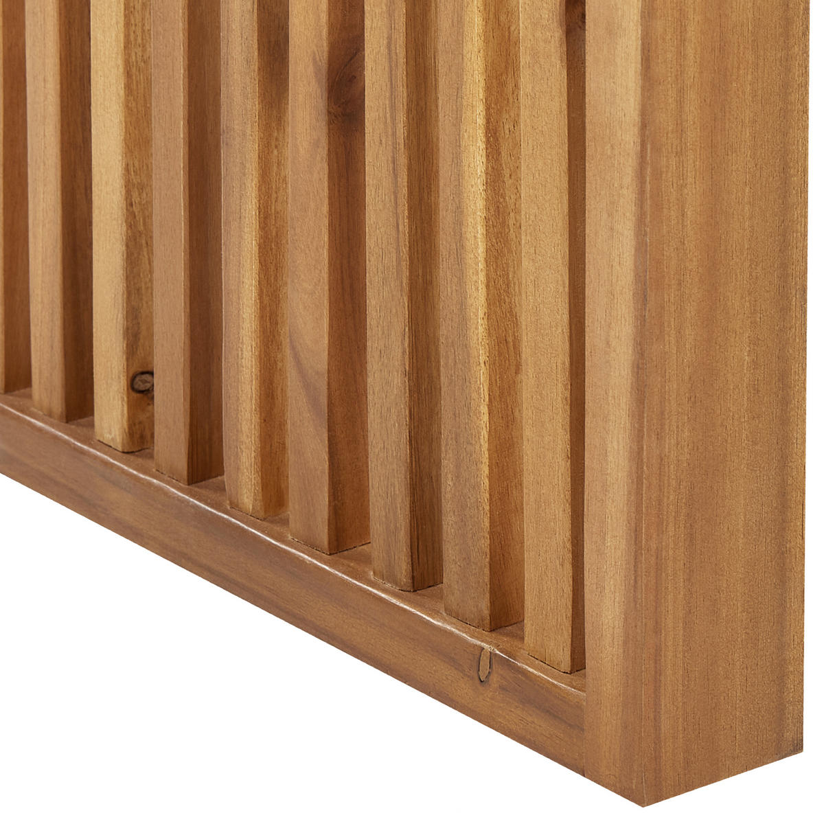 GARTENTISCH Akazienholz hellbraun 180/90 cm Sulzano - Hellbraun, Holz (90/180/75cm) - Beliani