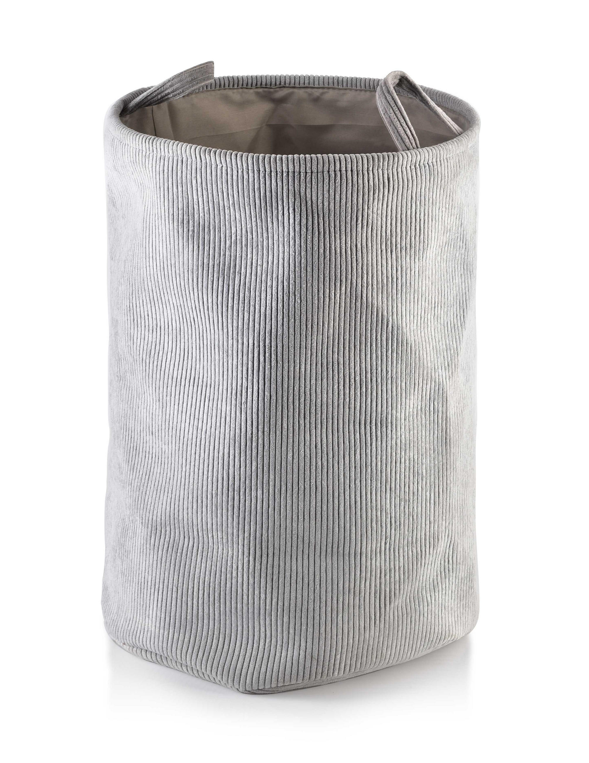 FORT GRAU KORB 40XH60CM KORB Fort grau 40/40/60cm Stoff - Grau, Kunststoff (40/60/40cm) - Mondex