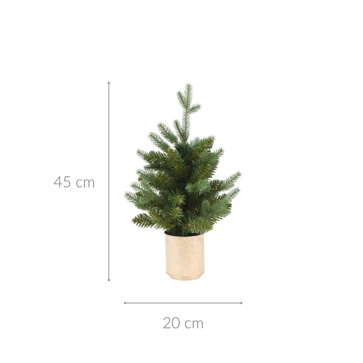 WEIHNACHTSBAUM Blumentopf 45 cm - Grün, Kunststoff (37/45cm) - Home Styling Collection