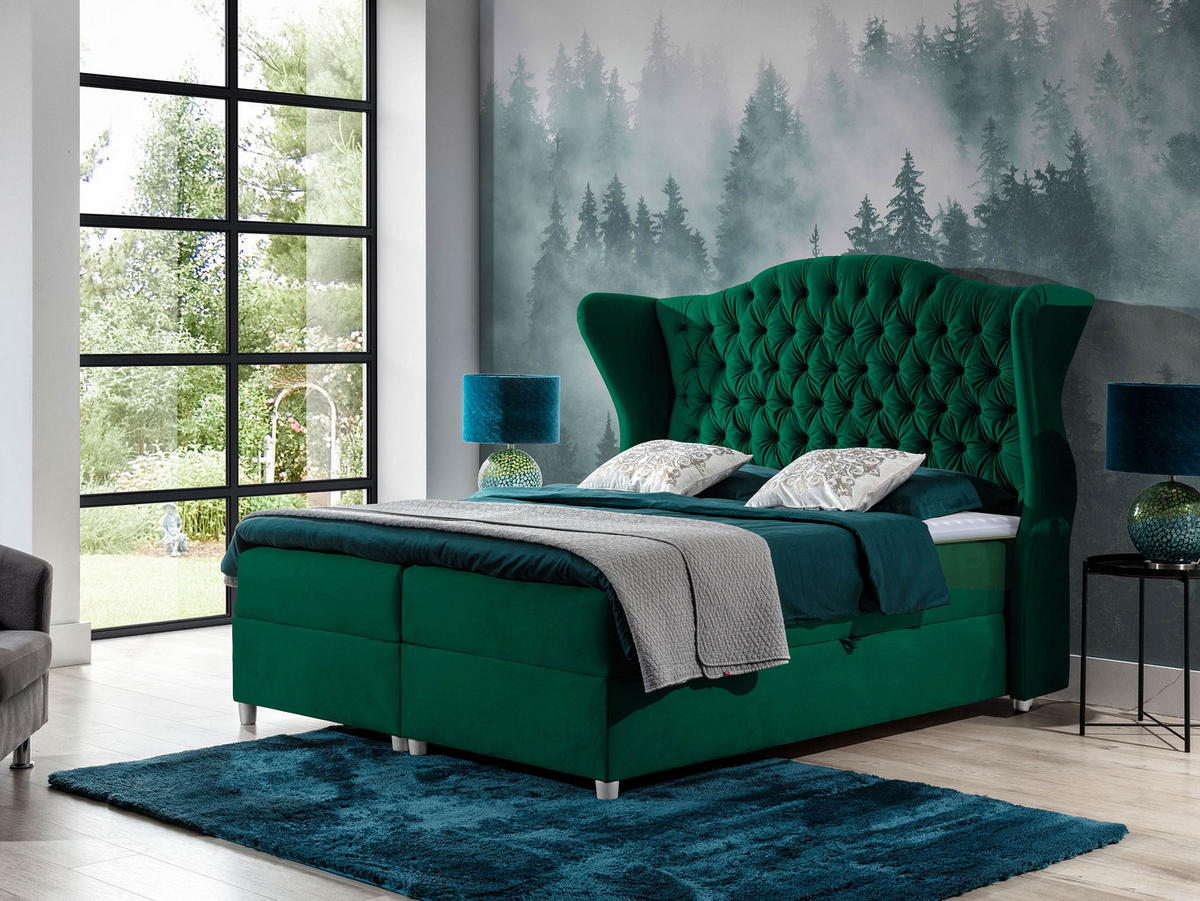 BOXBETT Livia - Grün, Holz (120/200cm) - MIRJAN24