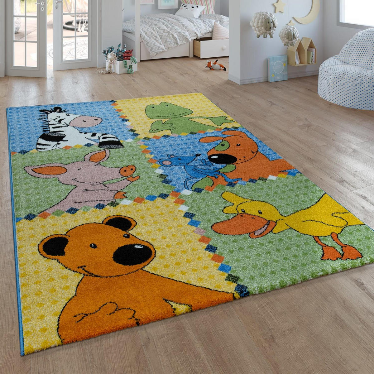 KINDERTEPPICH 140/200 LIEBEN SIEBEN 733 - Multicolor, Kunststoff (140/200cm)