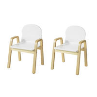 KINDERSTUHL 2er-Set - Weiß, Holz/Holzwerkstoff (40/53/32cm) - SoBuy