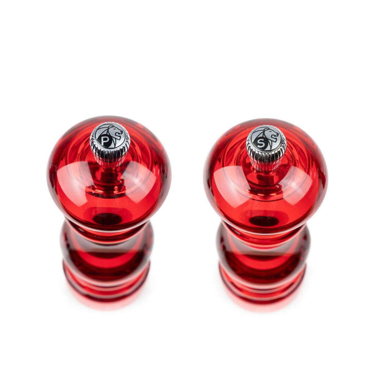 GESCHENKSET Podium 18cm Pfeffer- & Salzmühle Acryl Rot - Rot, Kunststoff (5.9/17.4/12cm) - PEUGEOT