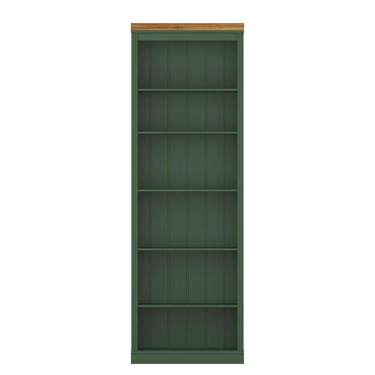 MASSIVE REGALWAND - Massivholz - Kiefer - Waldgrün/Kieferfarben, Holz (148/223/37cm) - home24
