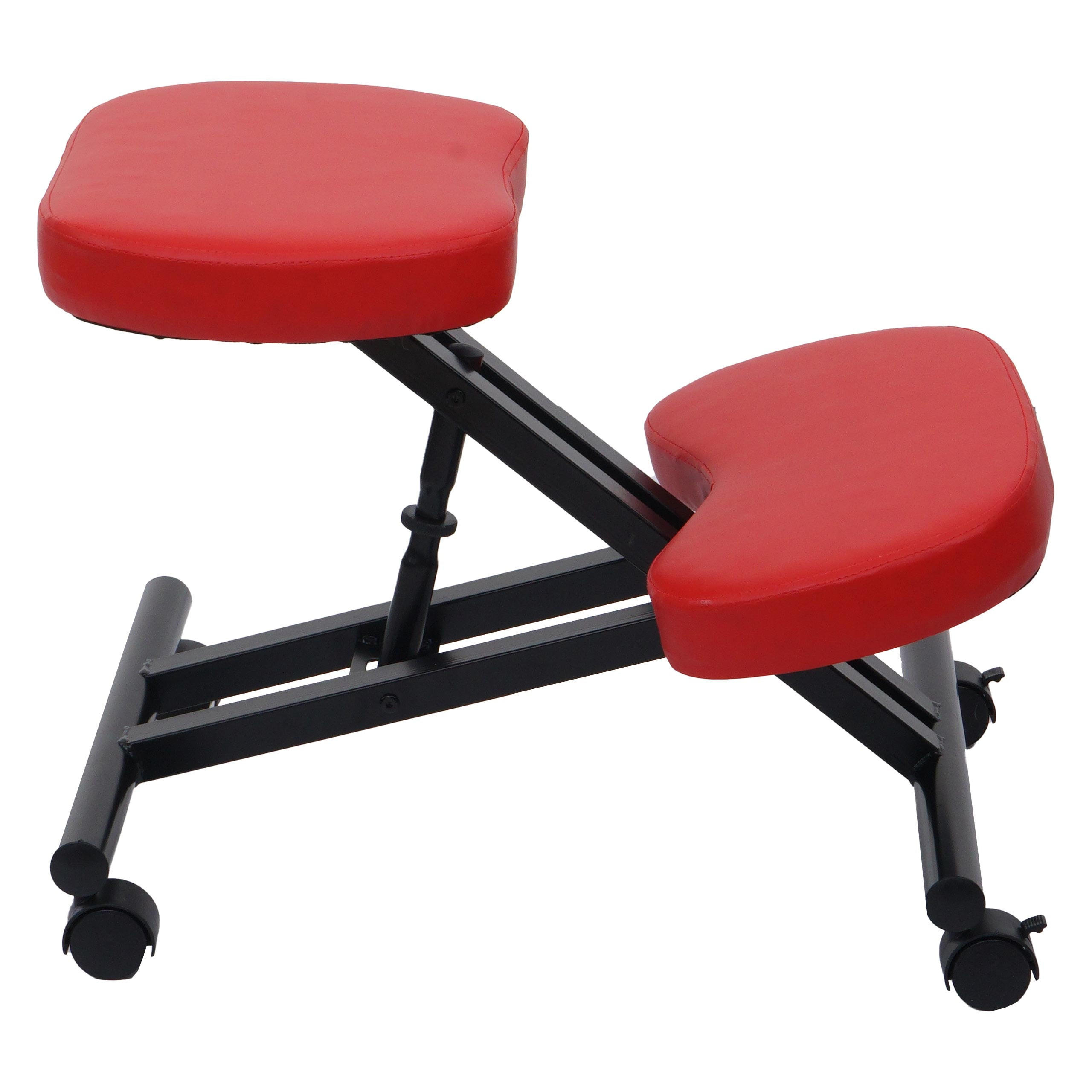 KNIESTUHL ROLLBAR Rot - Rot, Kunststoff (50/67/67cm) - MCW